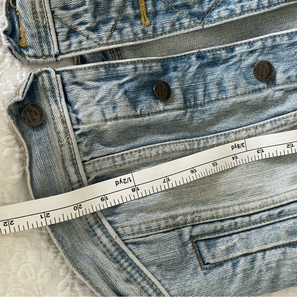 Abercrombie & Fitch Blue Distressed Jean Jacket size L - Picture 8 of 11